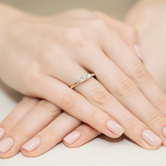 Inel Aur 14K cu Diamante Naturale 0.33 ct, imaginea 7 din 10