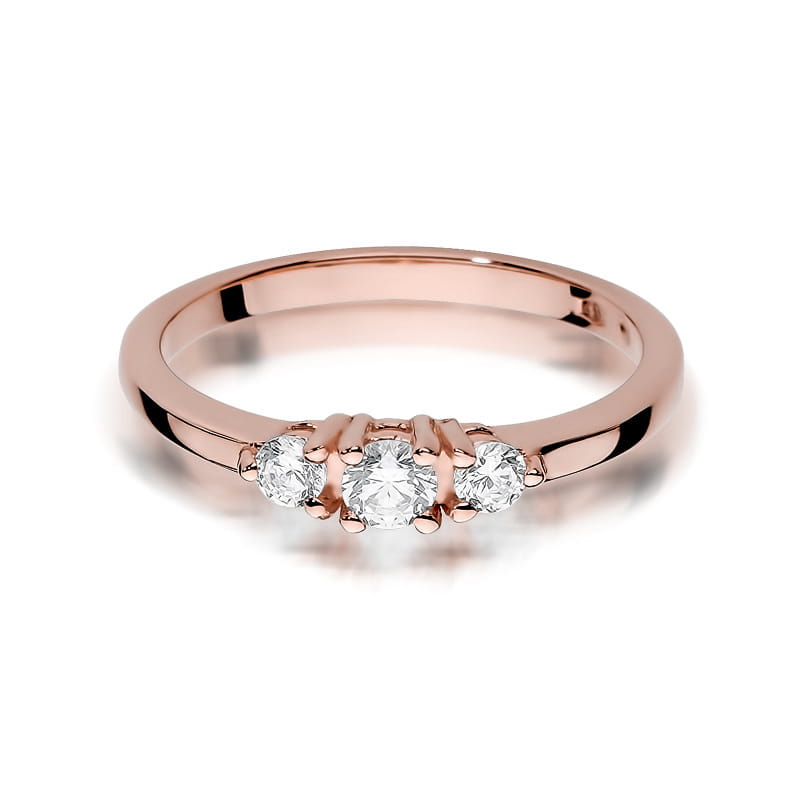 Inel Aur 14K cu Diamante Naturale 0.33 ct, imaginea 9 din 10