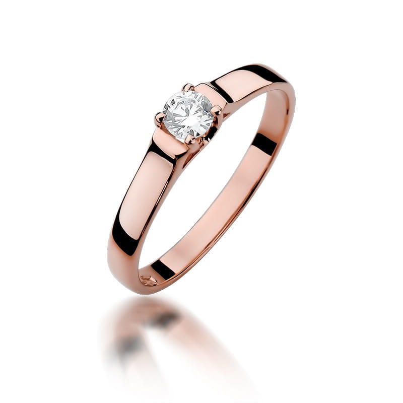 Inel Aur 14K cu Diamant Natural 0.18 ct, imaginea 8 din 11