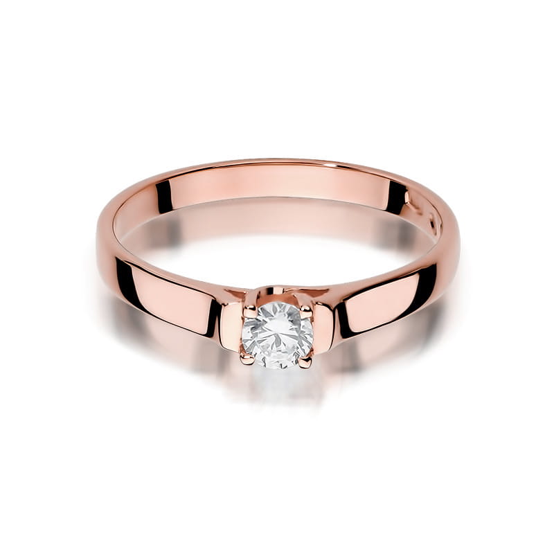 Inel Aur 14K cu Diamant Natural 0.18 ct, imaginea 9 din 11