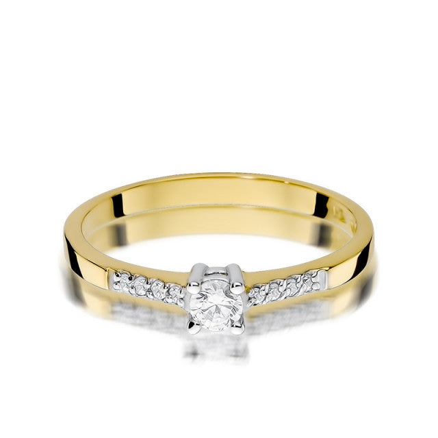 Inel Aur 14K cu Diamante Naturale 0.22 ct, imaginea 2 din 11