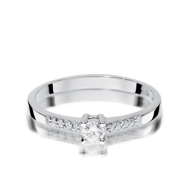 Inel Aur 14K cu Diamante Naturale 0.22 ct, imaginea 5 din 11