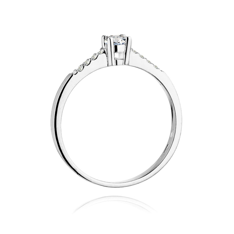 Inel Aur 14K cu Diamante Naturale 0.22 ct, imaginea 6 din 11