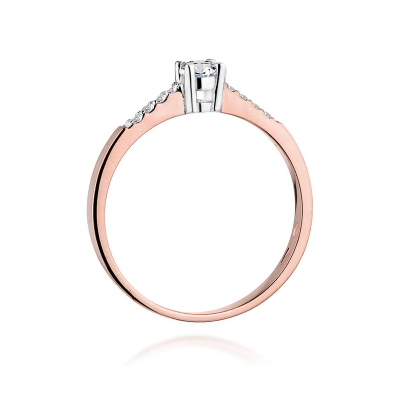 Inel Aur 14K cu Diamante Naturale 0.22 ct, imaginea 10 din 11
