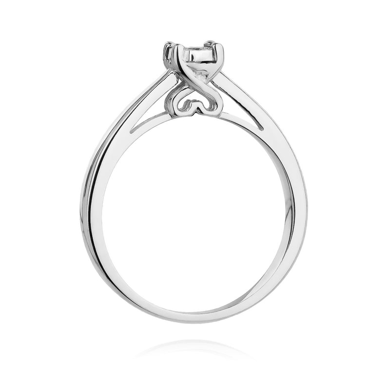 Inel Aur 14K cu Diamant Natural 0.08 ct, imaginea 6 din 11