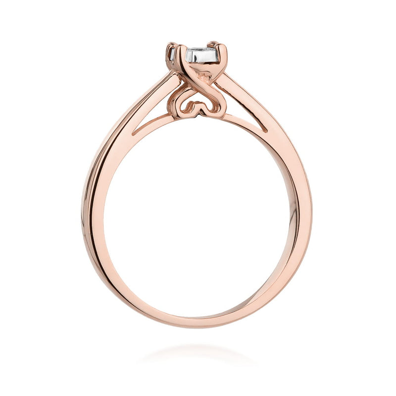 Inel Aur 14K cu Diamant Natural 0.08 ct, imaginea 10 din 11