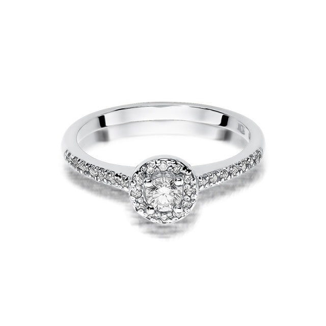 Inel Aur 14K cu Diamante Naturale 0.52 ct, imaginea 4 din 6