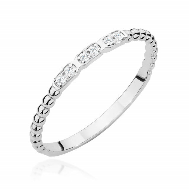 Inel Aur 14K cu Diamante Naturale 0.03 ct, imaginea 4 din 9