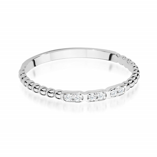 Inel Aur 14K cu Diamante Naturale 0.03 ct, imaginea 5 din 9