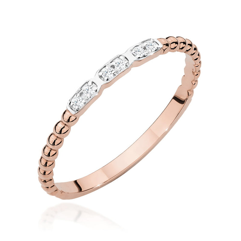 Inel Aur 14K cu Diamante Naturale 0.03 ct, imaginea 7 din 9