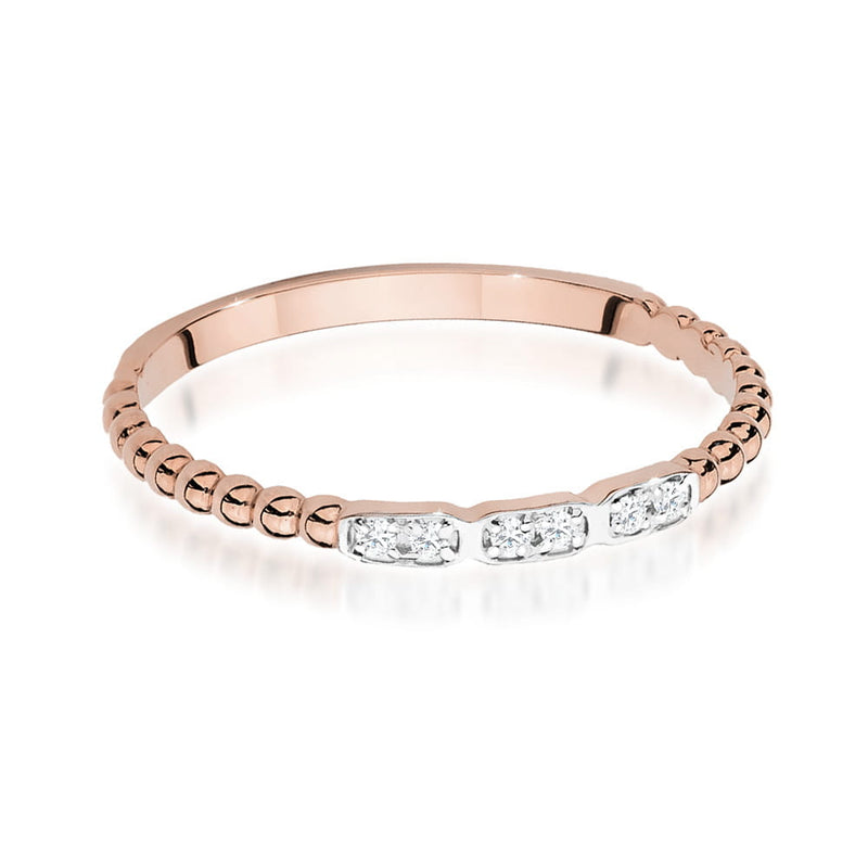 Inel Aur 14K cu Diamante Naturale 0.03 ct, imaginea 8 din 9