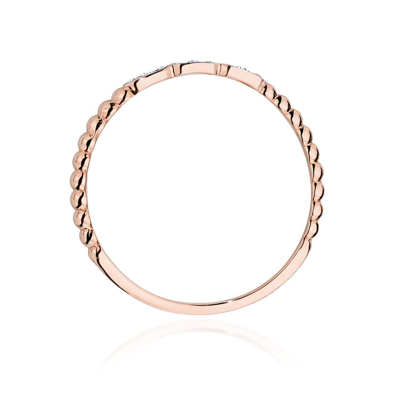 Inel Aur 14K cu Diamante Naturale 0.03 ct, imaginea 9 din 9