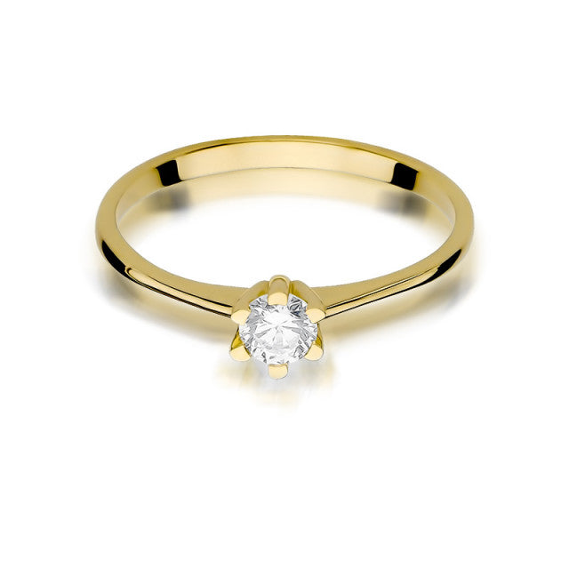 Inel Aur 14K cu Diamant Natural 0.23 ct, imaginea 2 din 11
