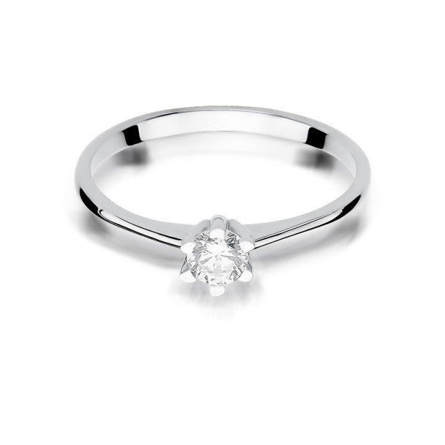 Inel Aur 14K cu Diamant Natural 0.23 ct, imaginea 5 din 11