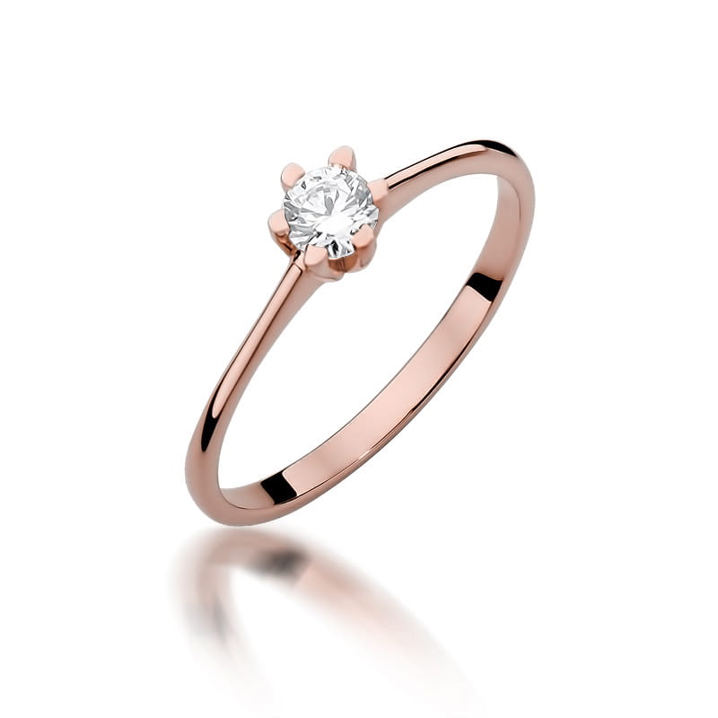 Inel Aur 14K cu Diamant Natural 0.23 ct, imaginea 8 din 11