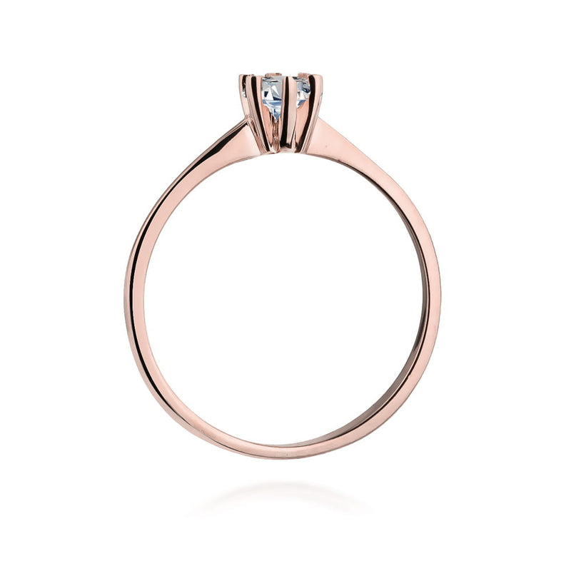 Inel Aur 14K cu Diamant Natural 0.23 ct, imaginea 10 din 11