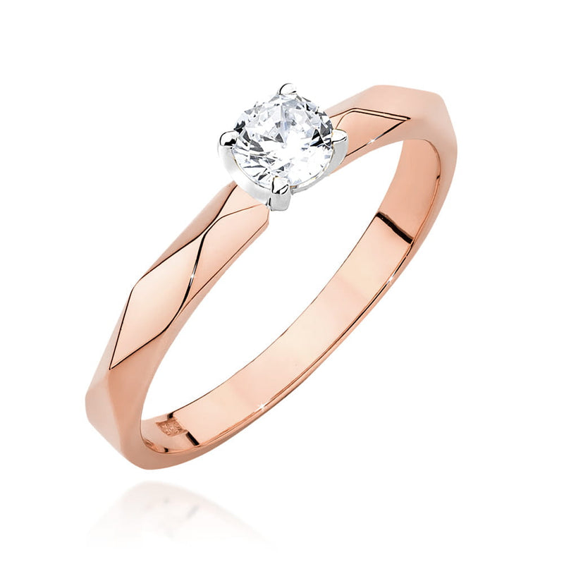 Inel Aur 14K cu Diamant Natural 0.20 ct, imaginea 5 din 12
