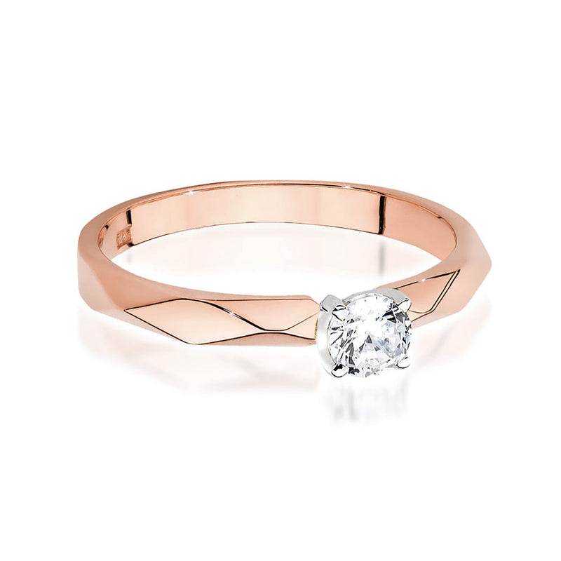 Inel Aur 14K cu Diamant Natural 0.20 ct, imaginea 6 din 12