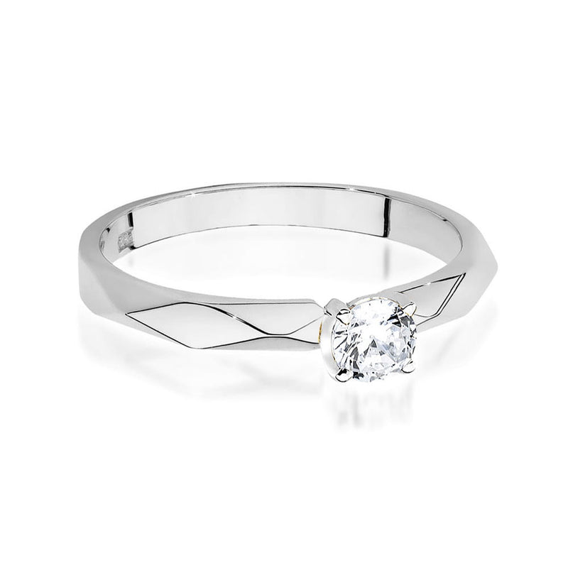 Inel Aur 14K cu Diamant Natural 0.20 ct, imaginea 10 din 12