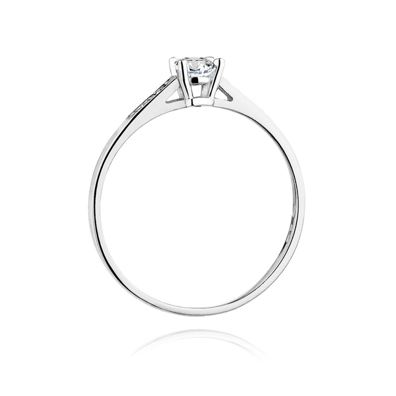Inel Aur 14K cu Diamante Naturale 0.21 ct, imaginea 6 din 10