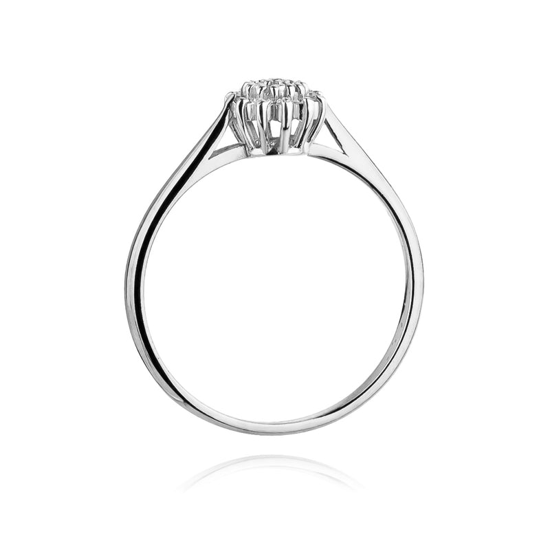 Inel Aur 14K cu Diamante Naturale 0.10 ct, imaginea 6 din 11