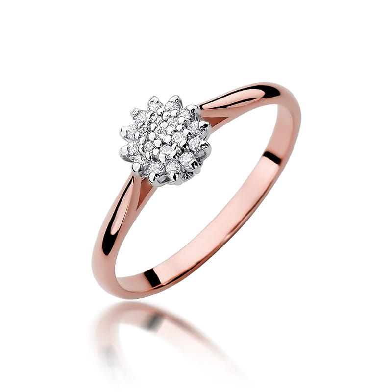 Inel Aur 14K cu Diamante Naturale 0.10 ct, imaginea 8 din 11
