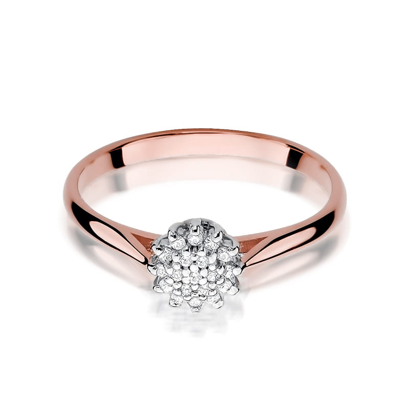 Inel Aur 14K cu Diamante Naturale 0.10 ct, imaginea 9 din 11