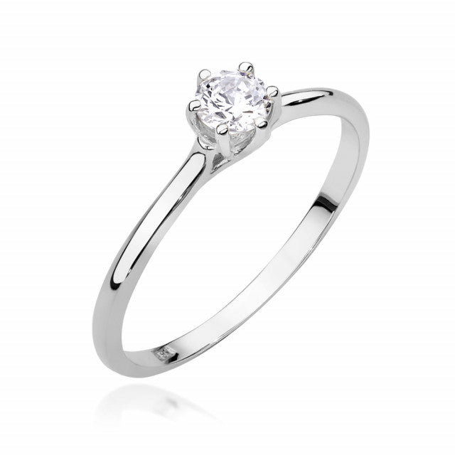 Inel Aur 14K cu Diamante Naturale 0.21 ct, imaginea 4 din 9