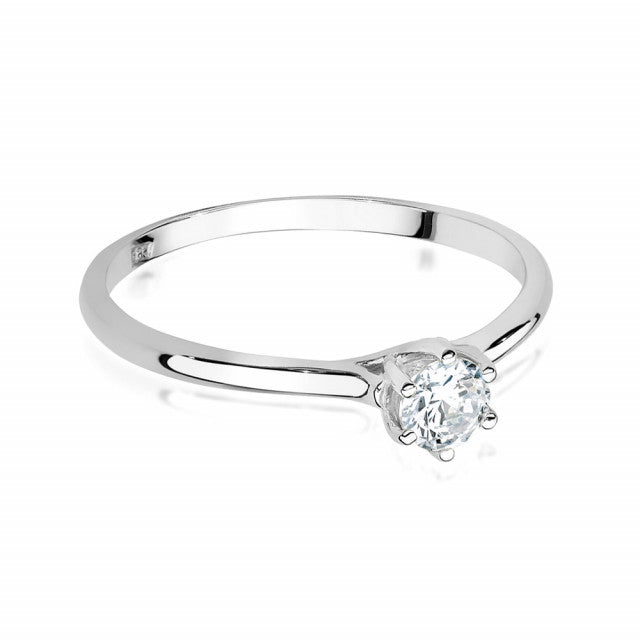 Inel Aur 14K cu Diamante Naturale 0.21 ct, imaginea 5 din 9
