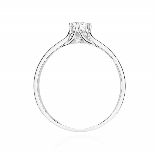 Inel Aur 14K cu Diamante Naturale 0.21 ct, imaginea 6 din 9