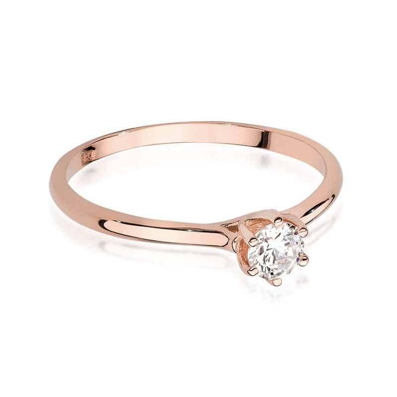 Inel Aur 14K cu Diamante Naturale 0.21 ct, imaginea 9 din 9