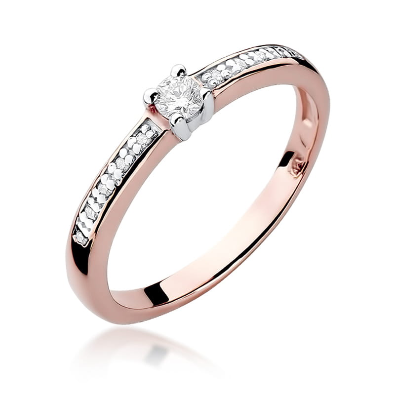 Inel Aur 14K cu Diamante Naturale 0.13 ct, imaginea 8 din 11