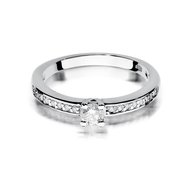 Inel Aur 14K cu Diamante Naturale 0.28 ct, imaginea 5 din 11