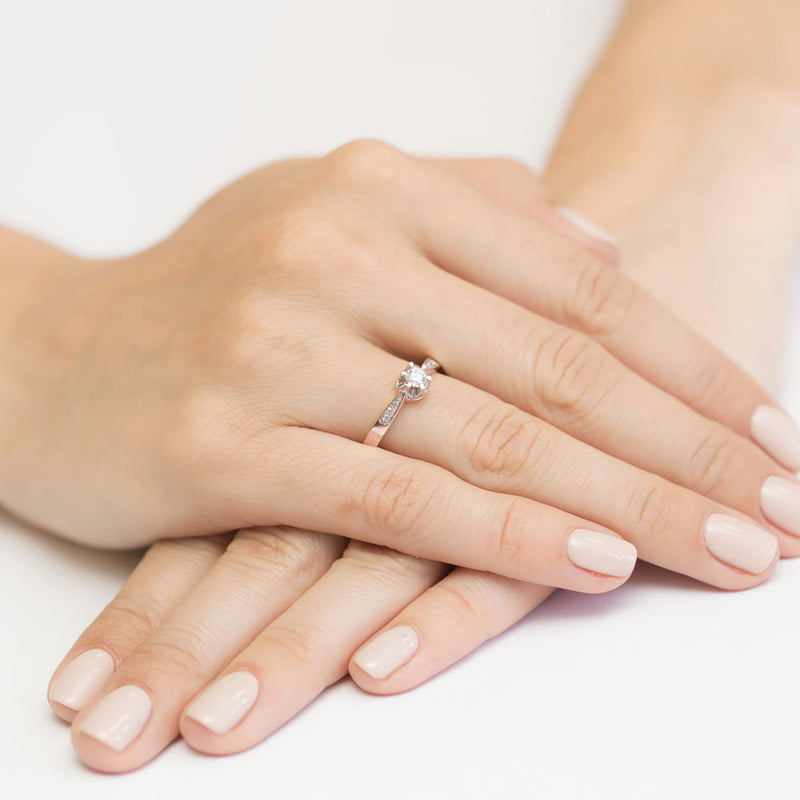 Inel Aur 14K cu Diamante Naturale 0.25 ct, imaginea 11 din 11