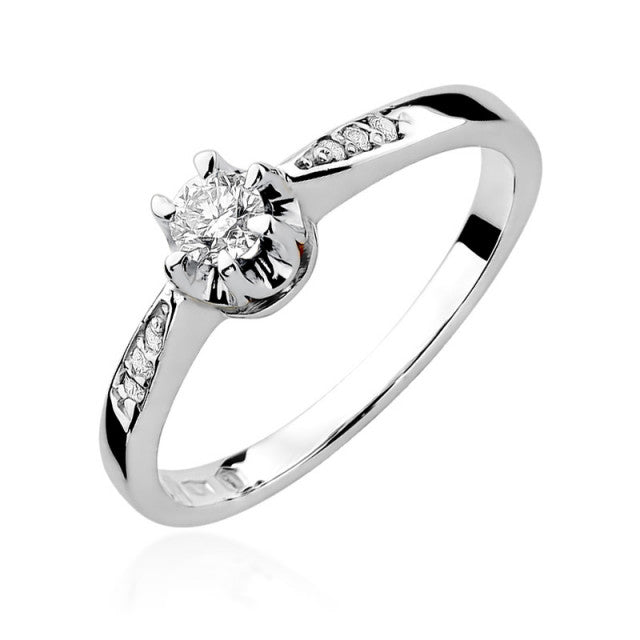 Inel Aur 14K cu Diamante Naturale 0.25 ct, imaginea 4 din 11