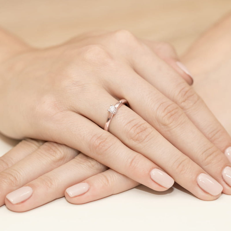 Inel Aur 14K cu Diamant Natural 0.20 ct, imaginea 11 din 11
