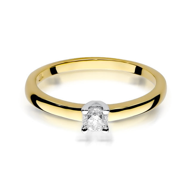 Inel Aur 14K cu Diamant Natural 0.20 ct, imaginea 2 din 11