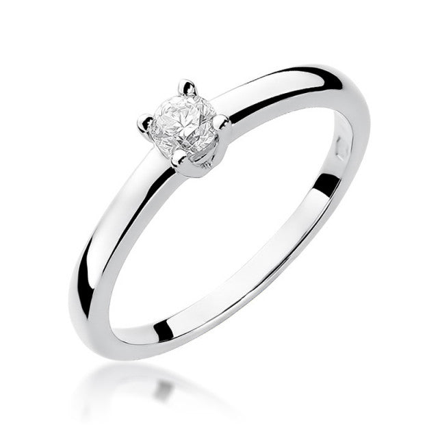 Inel Aur 14K cu Diamant Natural 0.20 ct, imaginea 4 din 11
