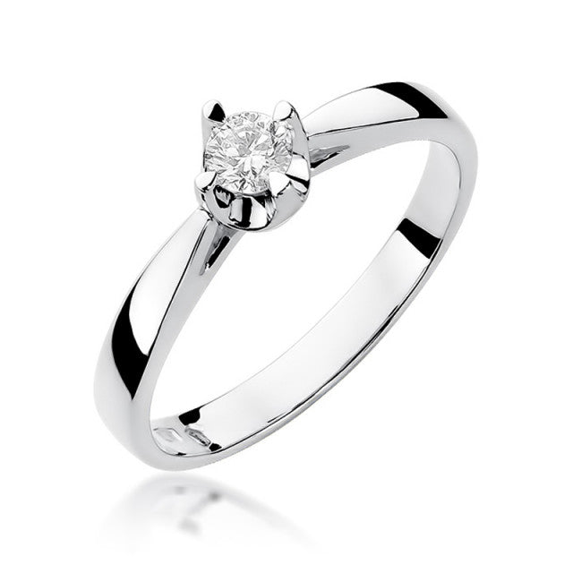Inel Aur 14K cu Diamant Natural 0.20 ct, imaginea 4 din 11