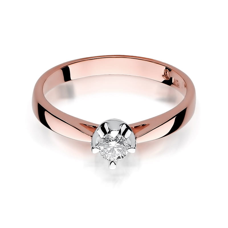 Inel Aur 14K cu Diamant Natural 0.20 ct, imaginea 9 din 11