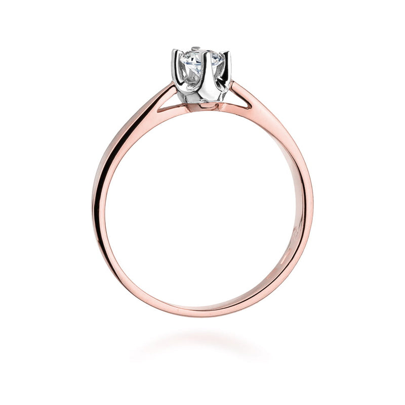 Inel Aur 14K cu Diamant Natural 0.20 ct, imaginea 10 din 11