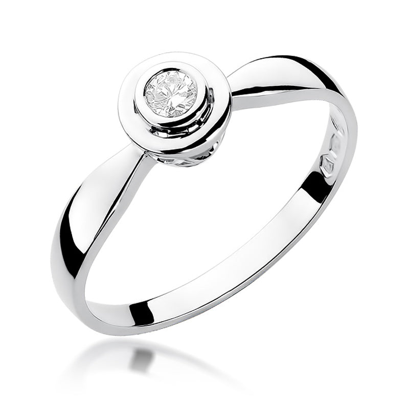 Inel Aur 14K cu Diamant Natural 0.10 ct, imaginea 4 din 11