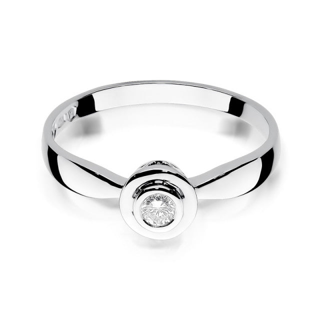 Inel Aur 14K cu Diamant Natural 0.10 ct, imaginea 5 din 11