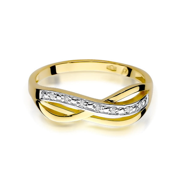 Inel Aur 14K cu Diamante Naturale 0.06 ct, imaginea 2 din 11