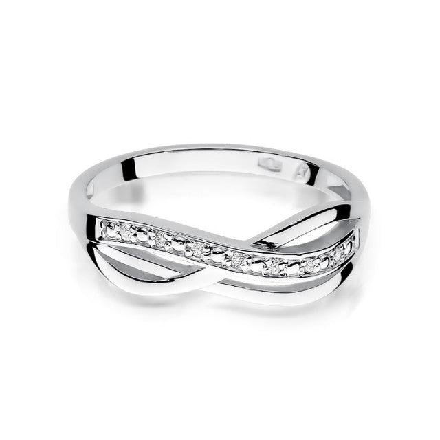 Inel Aur 14K cu Diamante Naturale 0.06 ct, imaginea 5 din 11