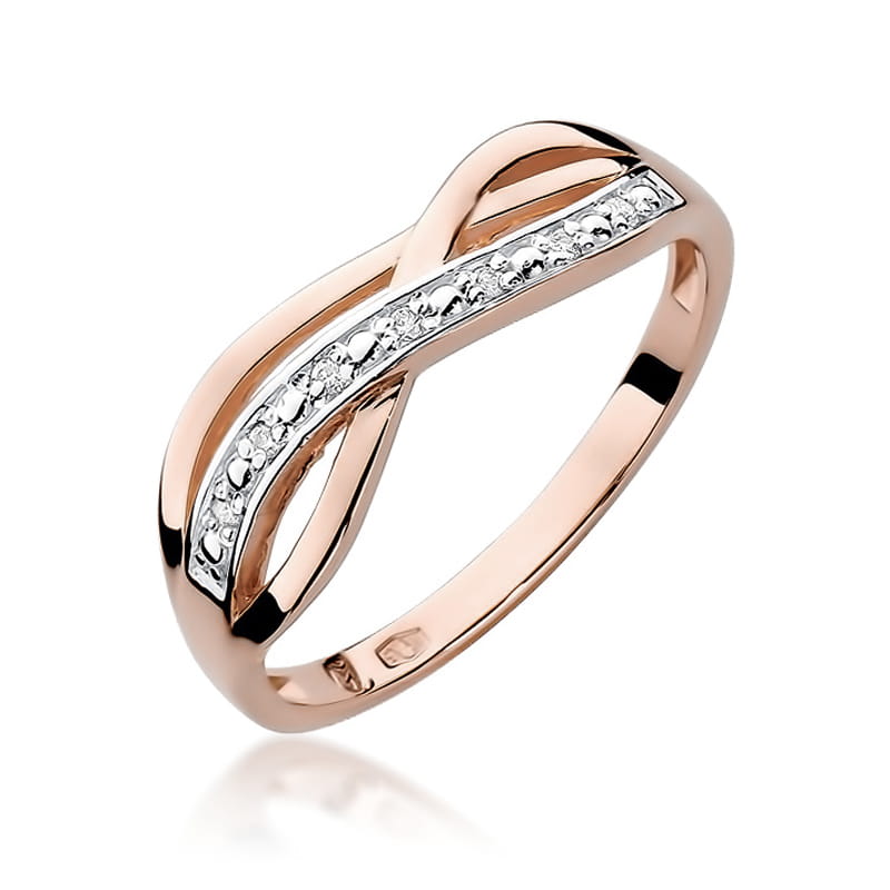 Inel Aur 14K cu Diamante Naturale 0.06 ct, imaginea 8 din 11