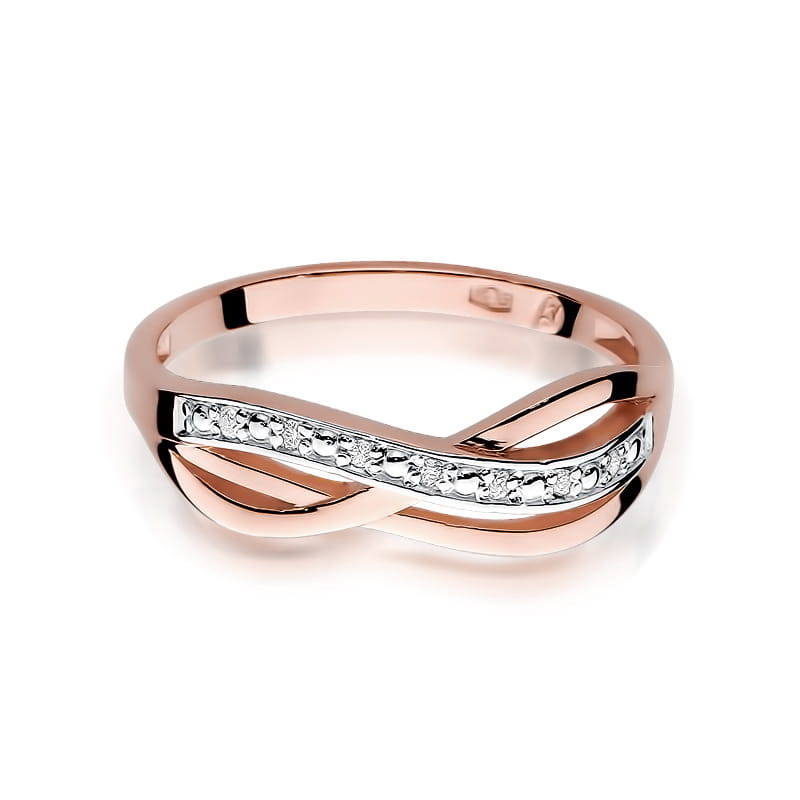 Inel Aur 14K cu Diamante Naturale 0.06 ct, imaginea 9 din 11