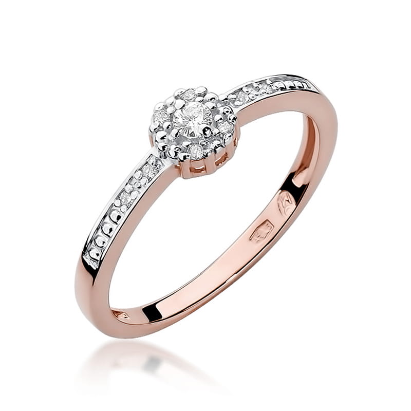 Inel Aur 14K cu Diamante Naturale 0.09 ct, imaginea 8 din 11