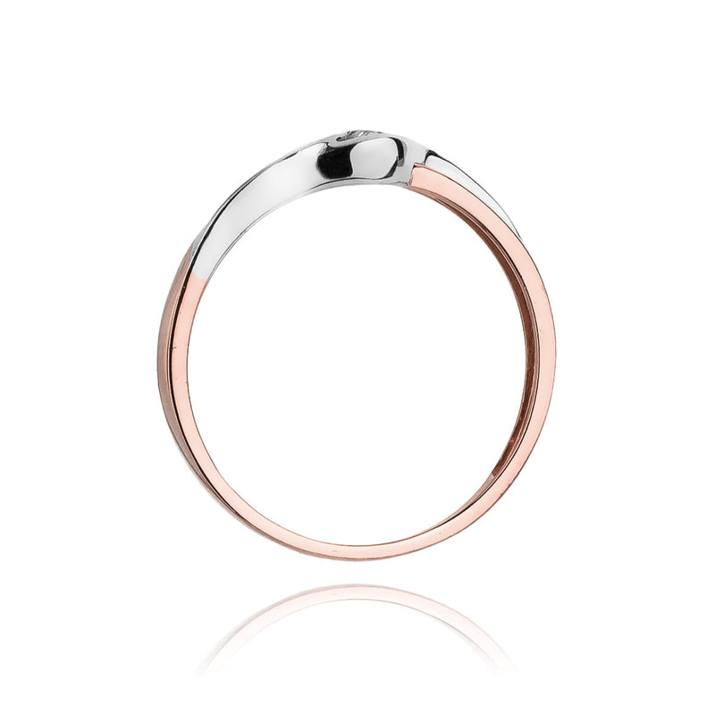 Inel Aur 14K cu Diamant Natural 0.04 ct, imaginea 10 din 11