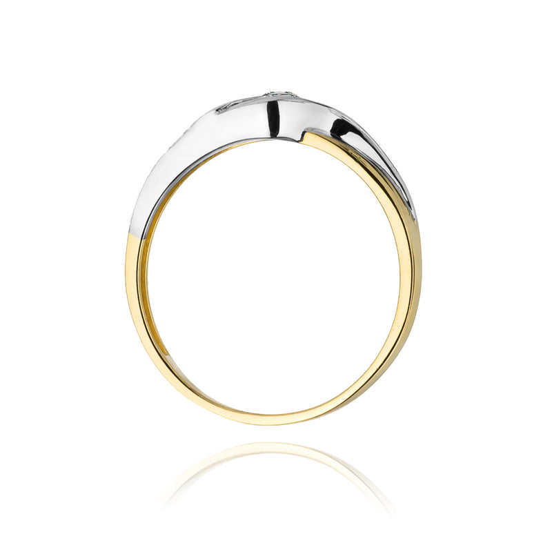 Inel Aur 14K cu Diamant Natural 0.10 ct, imaginea 3 din 11